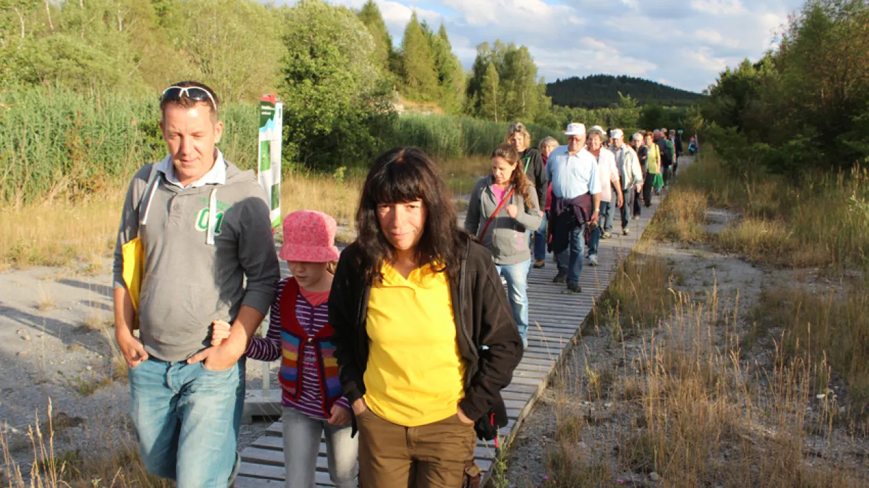 Öde Flusslandschaft