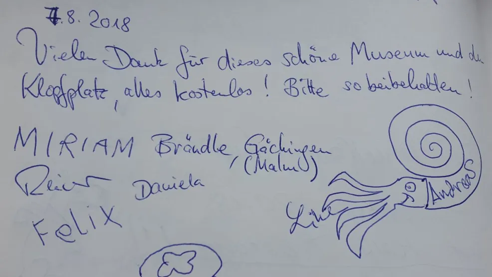 Werkforum Gästebucheintrag 