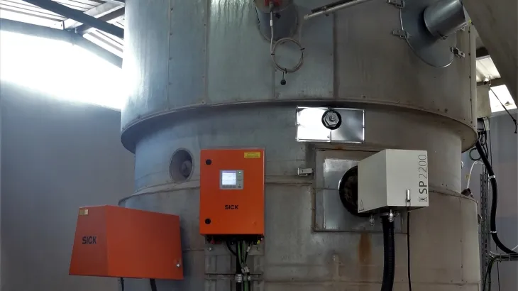 Messwerte Drehrohrofen Kamin 