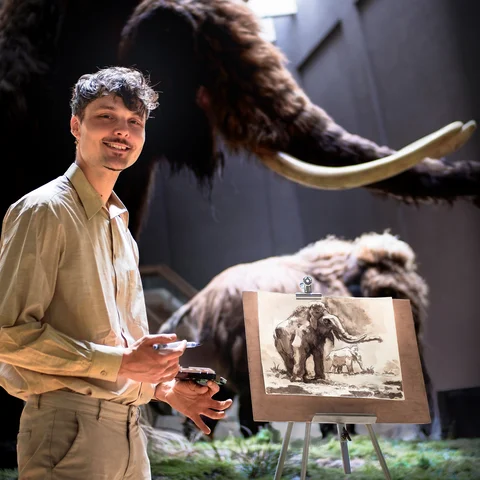 Zeichnen im Mueseum - Jascha Gerhardt